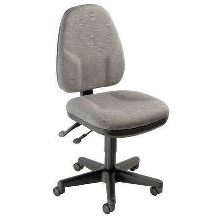 GLOBAL INDUSTRIAL Operator Chair, Fabric Upholstery, Gray 252261GY